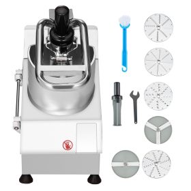 Food Processor & Vegetable Chopper, 2 Feeding Holes Food-Grade Stainless Steel Food Processor Chopper with Detachable 6 Blades (Power: 750 W)
